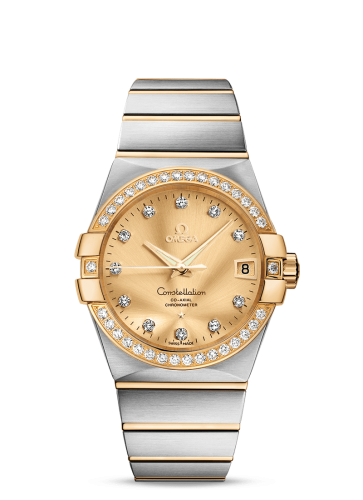Omega Constellation Co-Axial 38 Stainless Steel / Yellow Gold / Diamond / Champagne